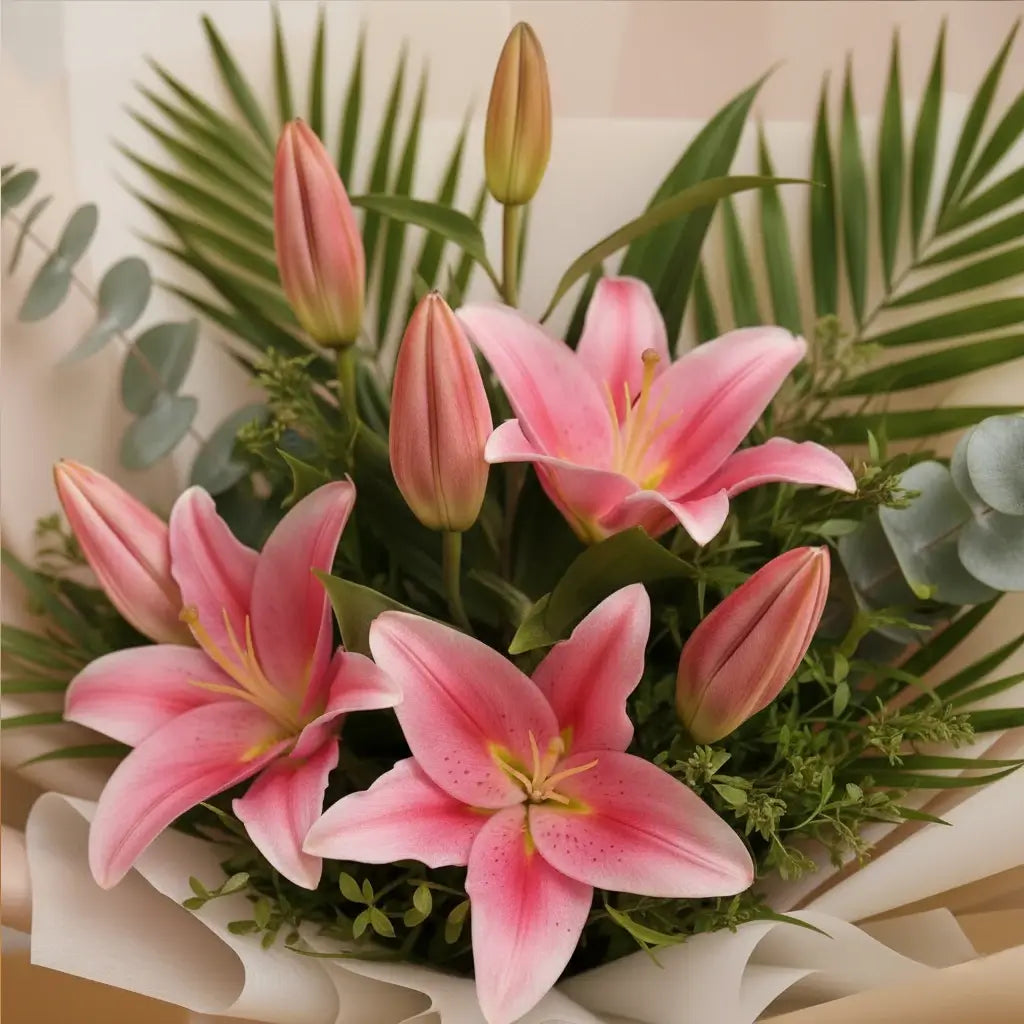 Pink Lilies Bouquet