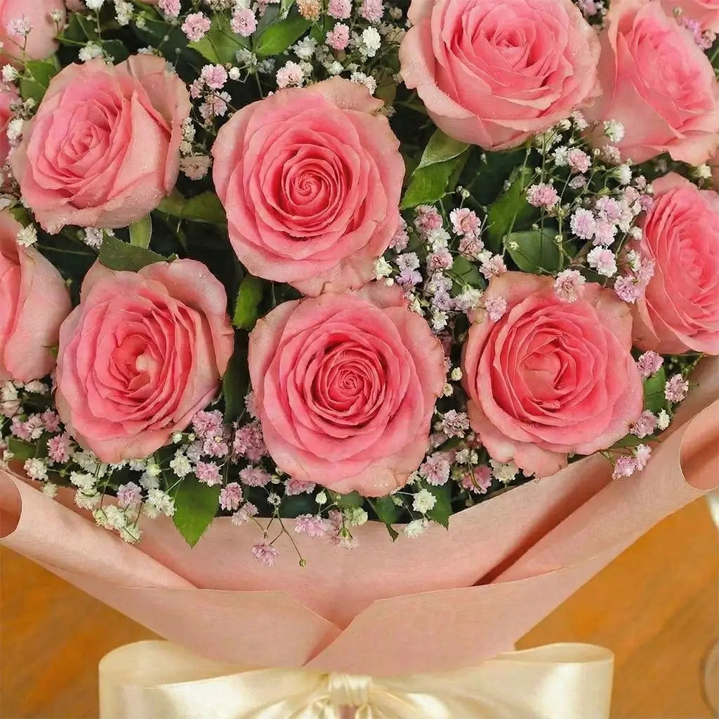 Two Dozen Pink Roses