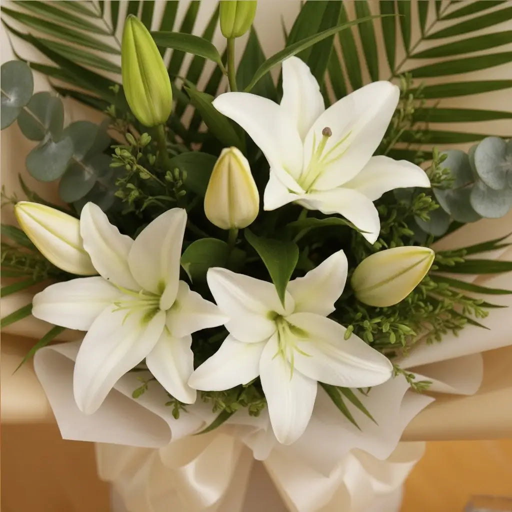 White Lilies Bouquet
