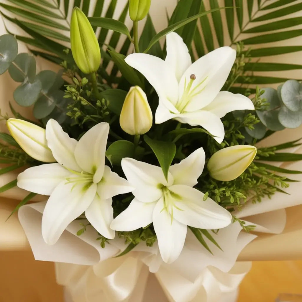 White Lilies Bouquet
