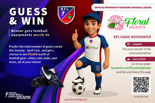 Floral Delights Officially Sponsors the Bohol Football League + “Guess the Goals” Contest!