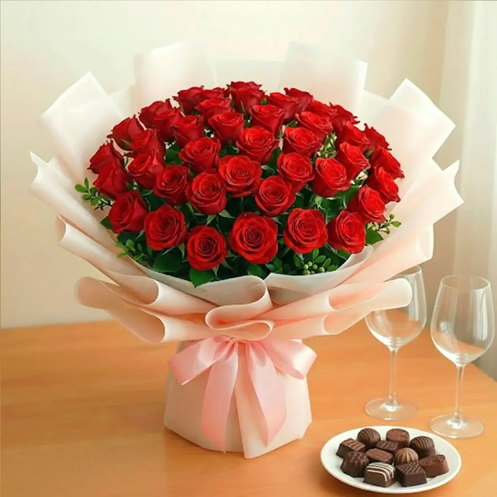 50 Red Roses