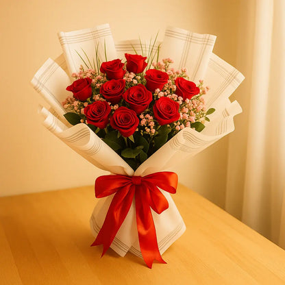 Luxury 12 Red Roses
