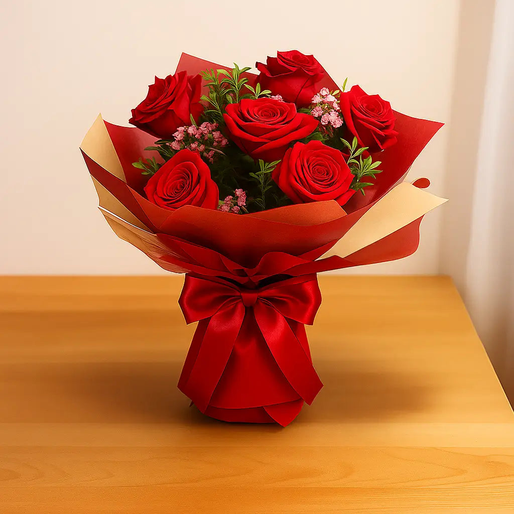 Luxury 6 Red Roses