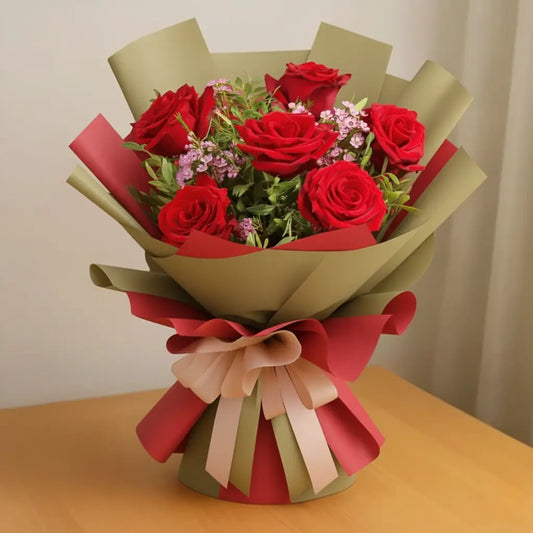 Luxury 6 Roses Bouquet