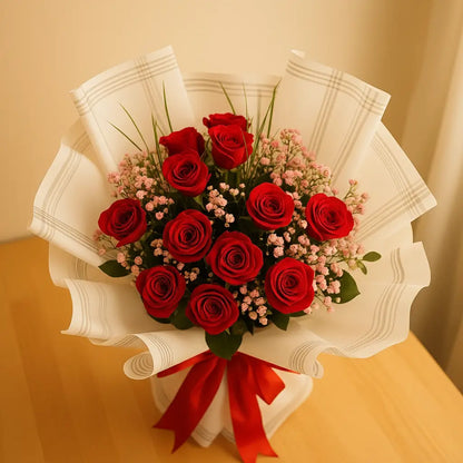 Luxury 12 Red Roses