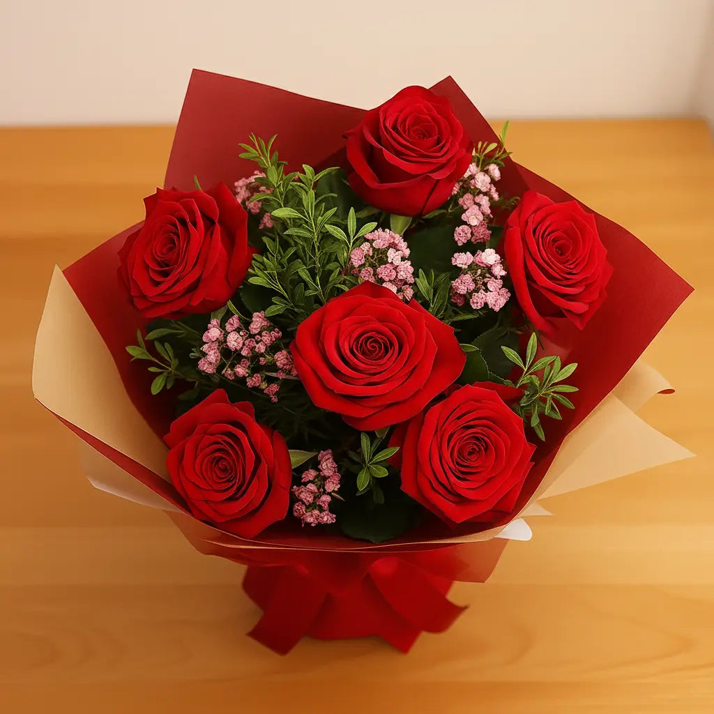 Luxury 6 Red Roses