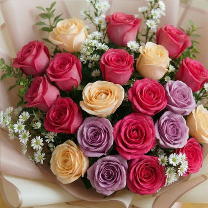 Pastel Mixed Roses