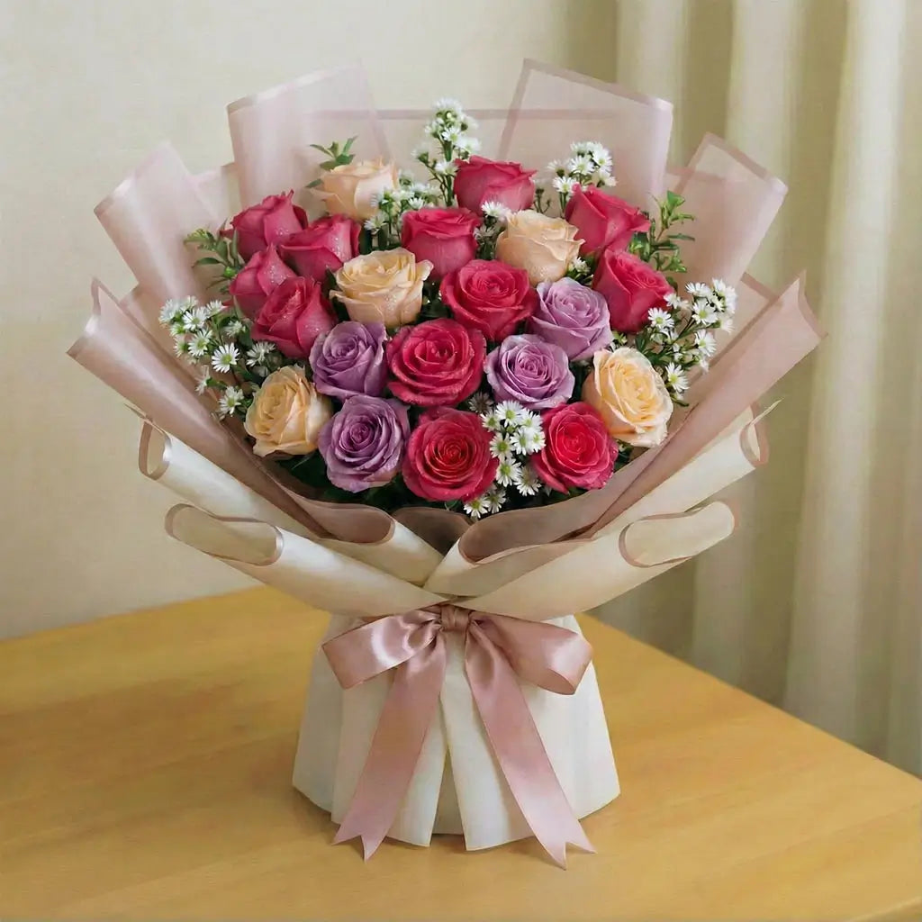 Pastel Mixed Roses