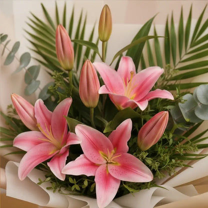 Pink Lilies Bouquet