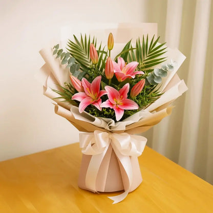 Pink Lilies Bouquet