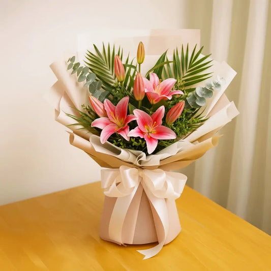 Pink Lilies Bouquet
