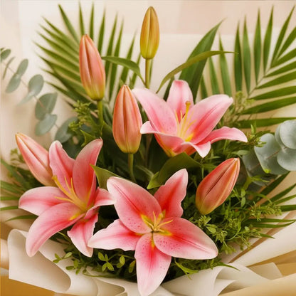 Pink Lilies Bouquet