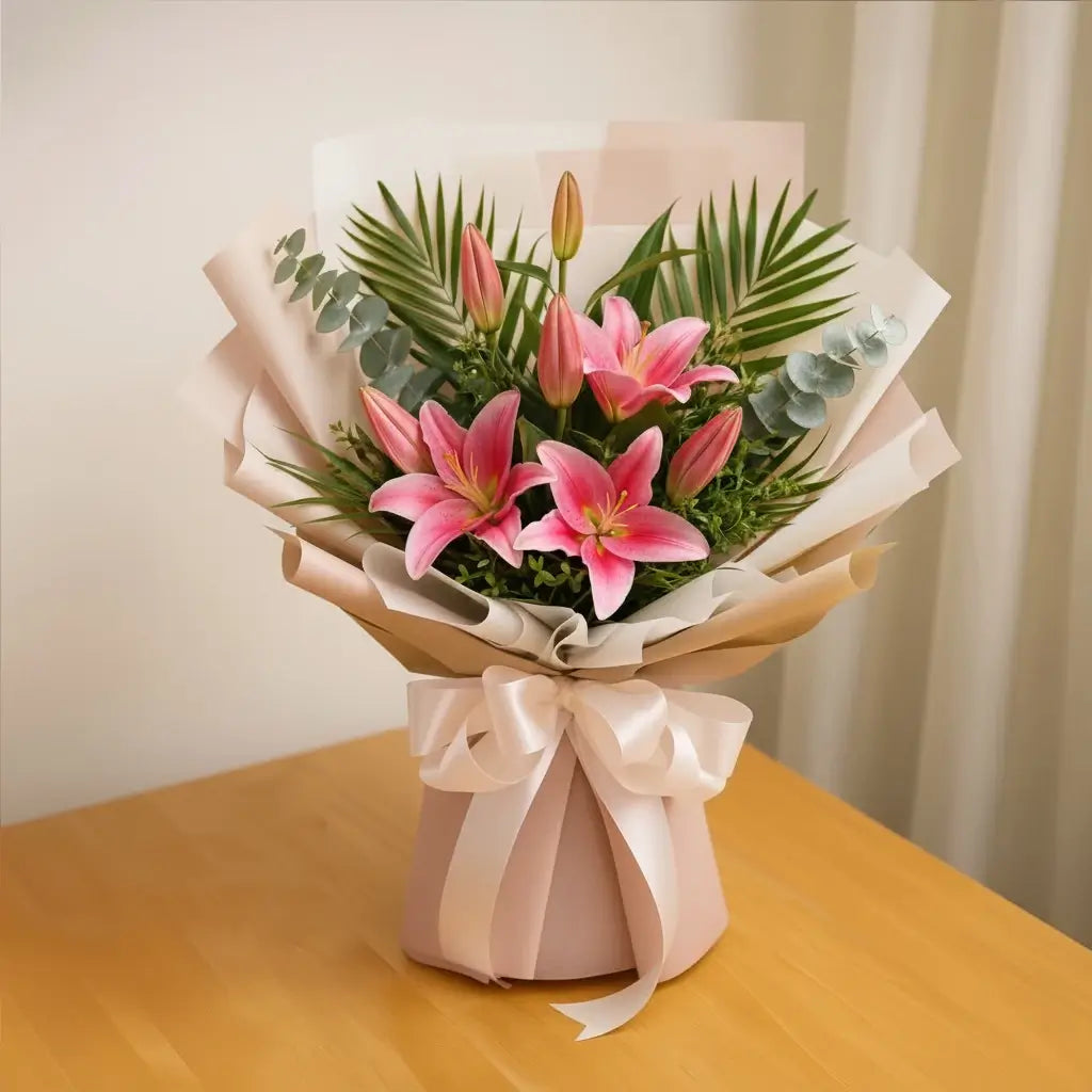 Pink Lilies Bouquet