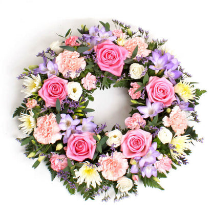 Large Pink and Lilac Wreath FPB