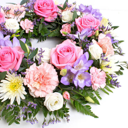 Large Pink and Lilac Wreath FPB