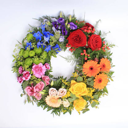 Extra Large Rainbow Wreath FPC