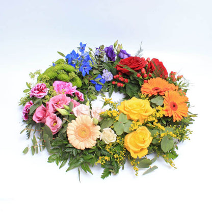 Large Rainbow Wreath FPB