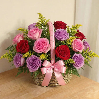 Rose Pink Basket