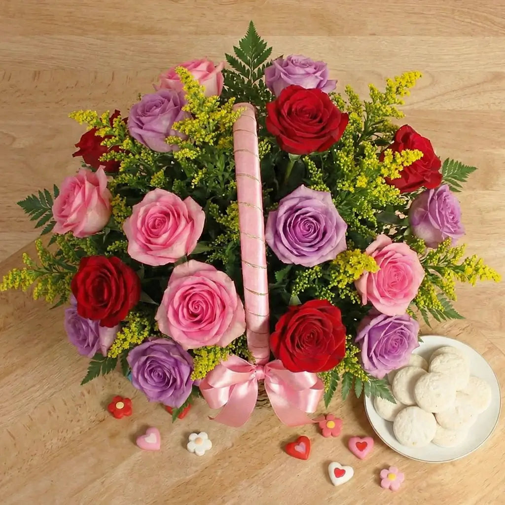 Rose Pink Basket