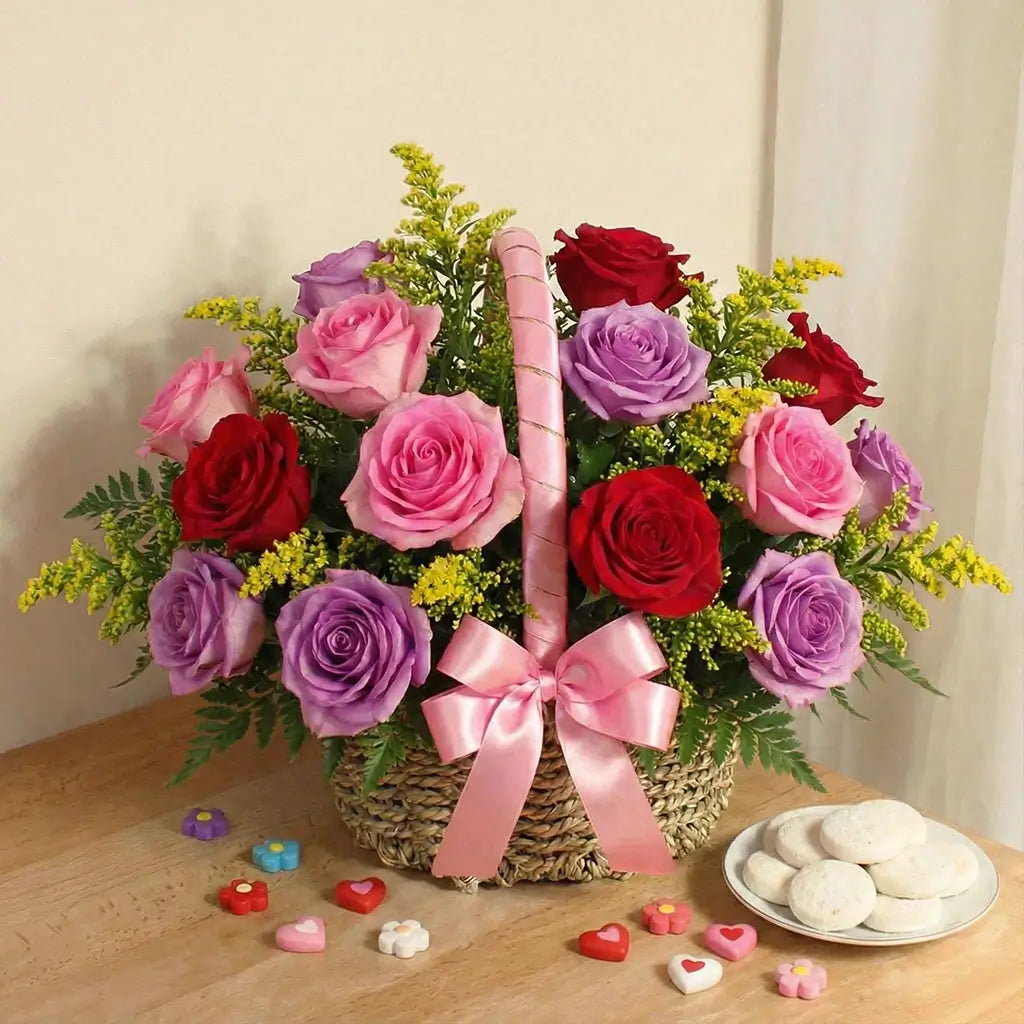 Rose Pink Basket