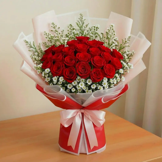 Luxury Two Dozen Red Roses