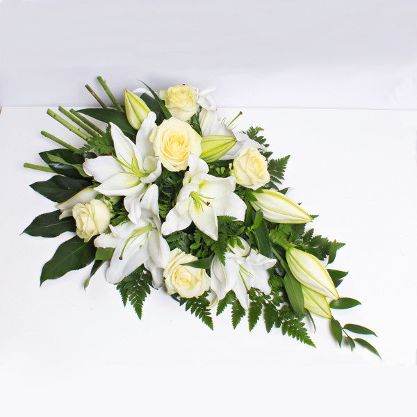 Standard White Rose and Lily Spray FPA