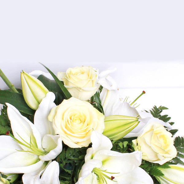 Standard White Rose and Lily Spray FPA