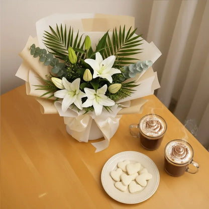 White Lilies Bouquet