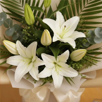 White Lilies Bouquet