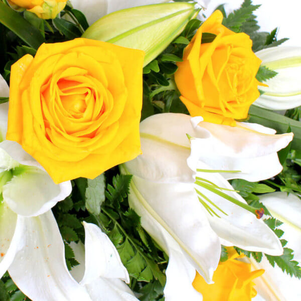 Standard Yellow Rose and Lily Spray FPA